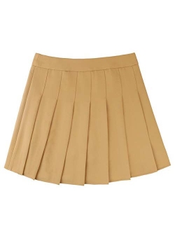 Women's Simple High Waist All Around Pleated A-Line Skirt