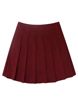 Women's Simple High Waist All Around Pleated A-Line Skirt