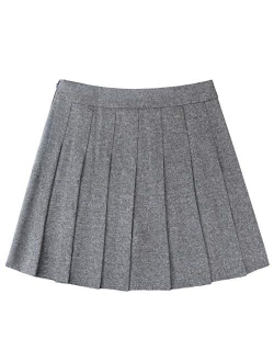 Women's Simple High Waist All Around Pleated A-Line Skirt