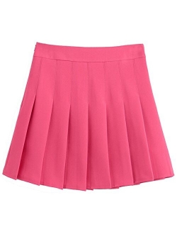 Women's Simple High Waist All Around Pleated A-Line Skirt