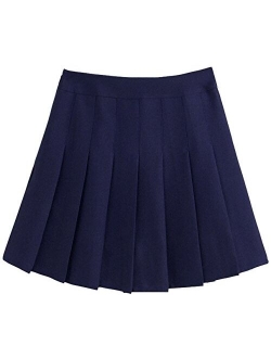 Women's Simple High Waist All Around Pleated A-Line Skirt