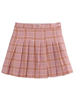 Women's Simple High Waist All Around Pleated A-Line Skirt