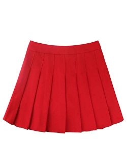 Women's Simple High Waist All Around Pleated A-Line Skirt