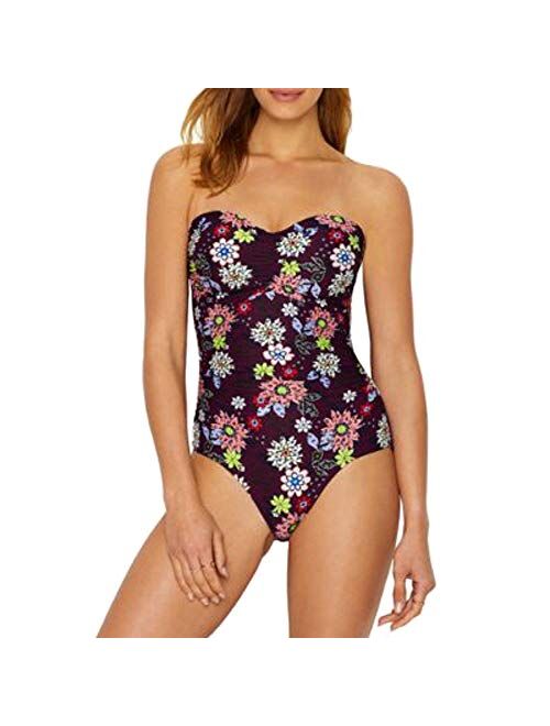 Anne Cole Women's Twist Front Shirred One Piece Swimsuit