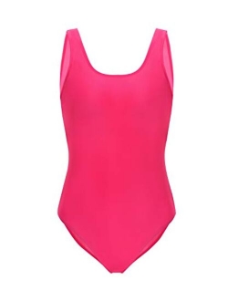 Enchanted Dream Women's One Piece Swimsuit Bathing Suit High Cut Low Back Tummy Control Athletic Swimwear