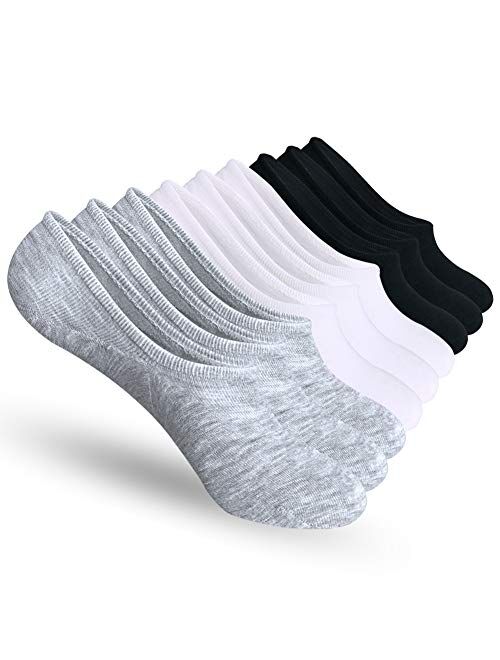 No Show Socks Women 6-9 Pairs Thin Casual Non-Slip Low Cut Flat Liner