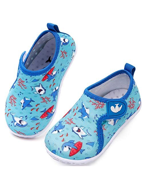 JIASUQI Baby Boys Girls Barefoot Swim Pool Water Shoes Beach Walking Sandals Athletic Sneakers