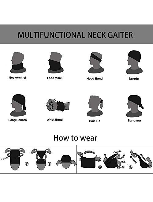 Neck Gaiter Face Scarf, Neck Gaiter, Sun Protection Cool Lightweight Windproof, Breathable Fishing Hiking Running Cycling