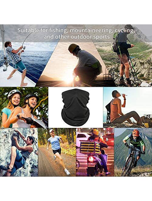 Neck Gaiter Face Scarf, Neck Gaiter, Sun Protection Cool Lightweight Windproof, Breathable Fishing Hiking Running Cycling