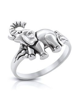 Mimi Sterling Silver Lucky Elephant Ring