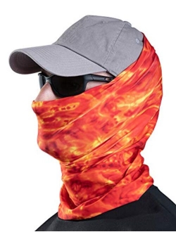 Aqua Design Fishing Hunting Masks Neck Gaiters for Men and Youth: UPF 50+ Sun Mask Protection: Camo Half Face Cover Balaclava Bandana