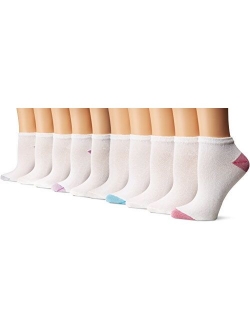 Women's Flat Knit Low Cut Socks, 10 Pairs