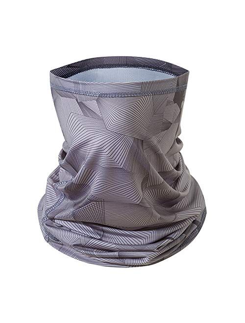 Goffu Neck Gaiter for Women and Men,Cool & Breathable Face Bandanas, Seamless Half Face Scarf Cover