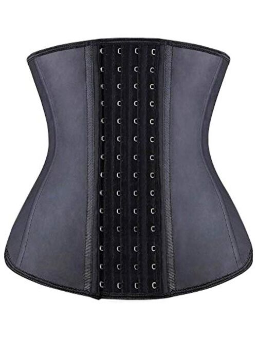 YIANNA Waist Trainer Corset for Weight Loss Latex Colombiana Waist Cincher Slimming Hourglass Body Shaper