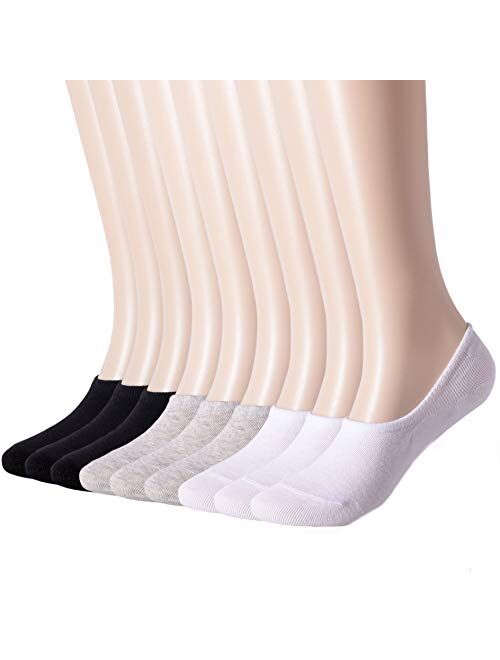 Women's Black Thin Cotton Socks Hight/Low Ankle Socks, 6-9 Pairs LightWeight Ladies Dress Socks