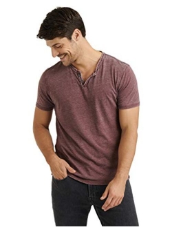 Men's Venice Burnout Notch Neck Tee Shirt