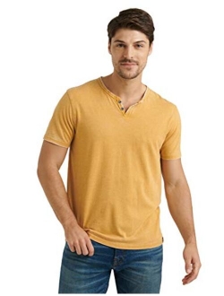 Men's Venice Burnout Notch Neck Tee Shirt