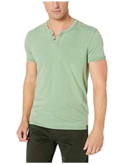 Men's Venice Burnout Notch Neck Tee Shirt