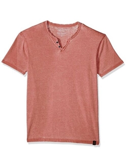 Men's Venice Burnout Notch Neck Tee Shirt