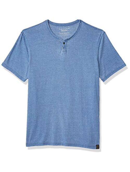 Lucky Brand Men's Venice Burnout Notch Neck Tee Shirt