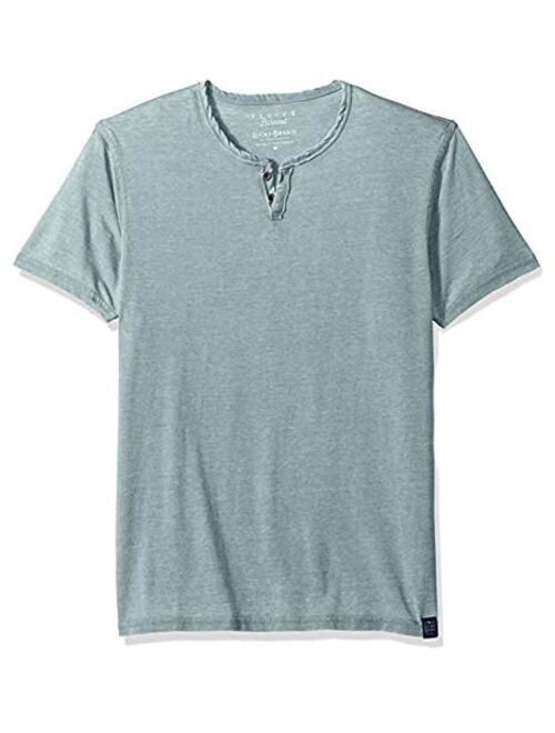 Lucky Brand Men's Venice Burnout Notch Neck Tee Shirt