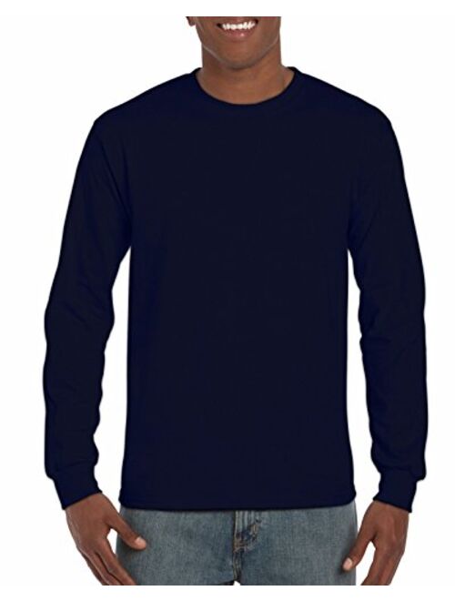 Gildan Black Cotton Solid G2400 Long Sleeve T-Shirts