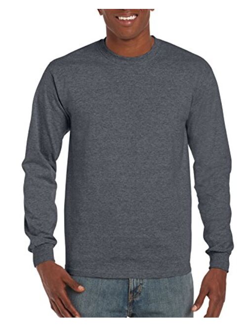 Gildan Black Cotton Solid G2400 Long Sleeve T-Shirts