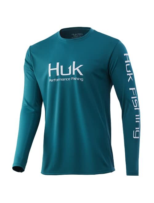 HUK Men's Icon X Long Sleeve Fishing Shirt with Sun Protection