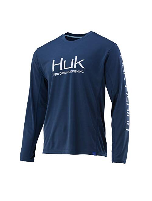 HUK Men's Icon X Long Sleeve Fishing Shirt with Sun Protection