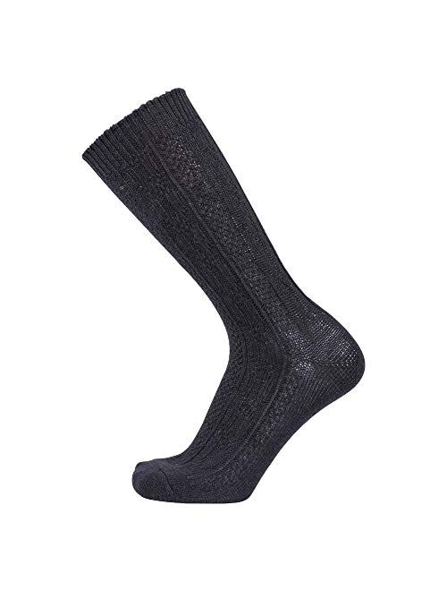 Enerwear 4 Pack Women's Wool Outdoor Hiking Trail Crew Sock