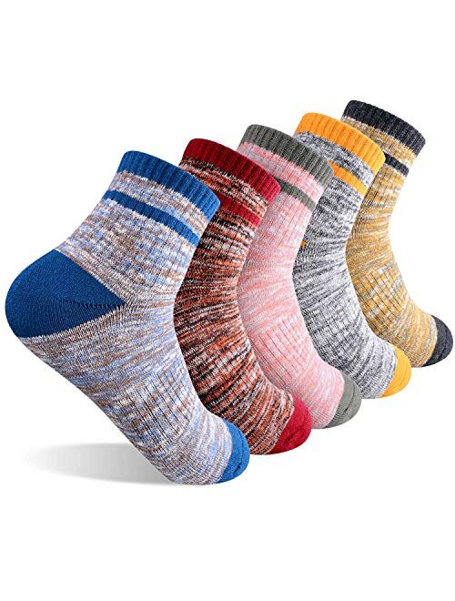 Hiking Walking Socks For Women, FEIDEER Multi-pack Outdoor Recreation Socks Moisture Wicking Crew Socks