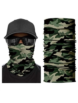 Skull Face Mask Bandanas, Neck Gaiter, Headwear, Magic Scarf, Headband for dust Sun Wind