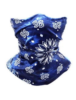 Ejiubas Balaclava Neck Gaiters Face Scarf Unisex Headwear Stretchy Bandana Dust Scarf Headbands