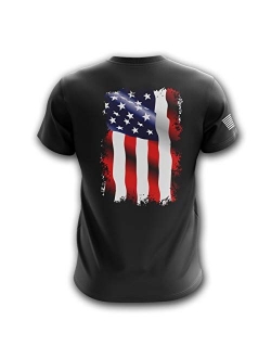 1776 We The People American Flag Military Army Mens T-Shirt Printed & Packaged in The USA