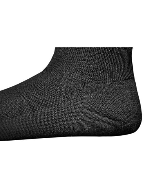 VITSOCKS Women's Soft Top No Elastic 98% Cotton Socks (3 PAIRS) Non Binding to Relax in