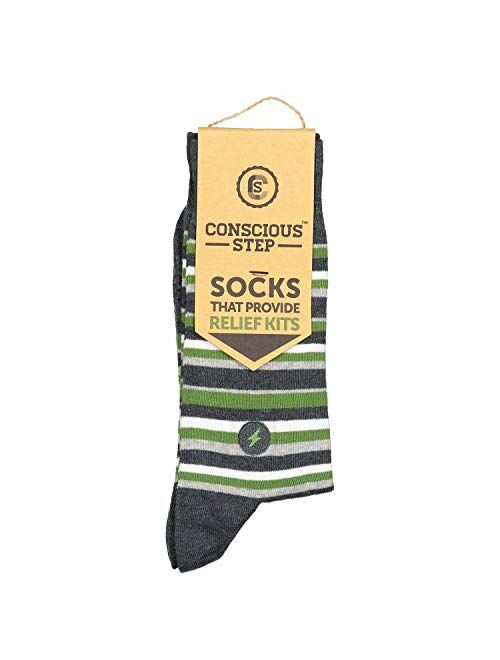 Conscious Step Men's & Women's Organic Cotton Crew Socks | Every Pair Gives Back