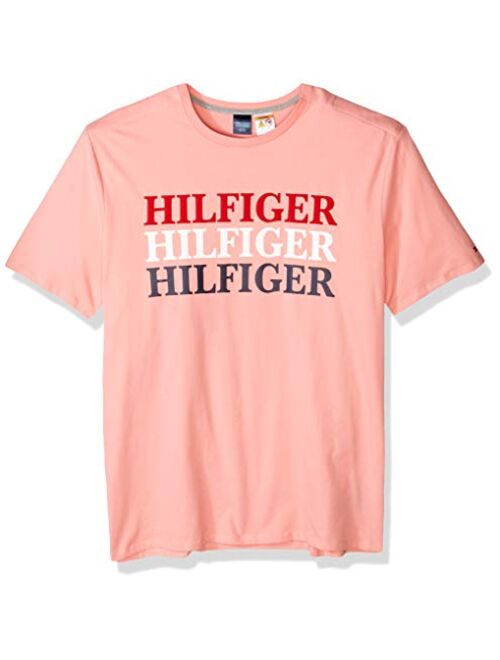 Tommy Hilfiger Men's Adaptive T Shirt with Magnetic-Buttons at Shoulders