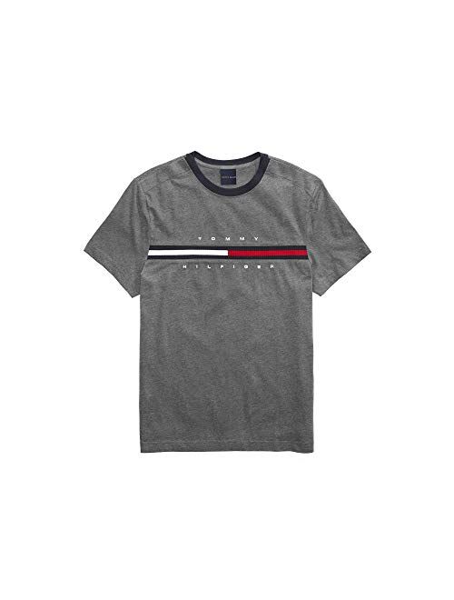 Tommy Hilfiger Men's Adaptive T Shirt with Magnetic-Buttons at Shoulders