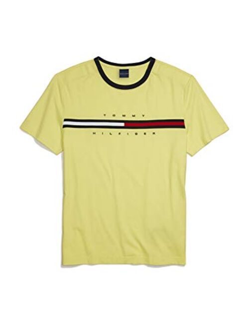 Tommy Hilfiger Men's Adaptive T Shirt with Magnetic-Buttons at Shoulders