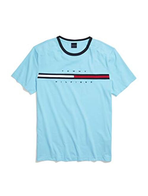 Tommy Hilfiger Men's Adaptive T Shirt with Magnetic-Buttons at Shoulders