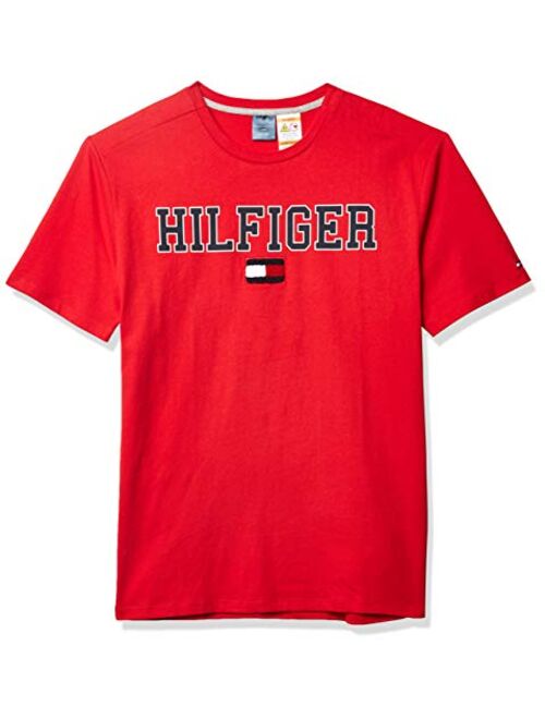 Tommy Hilfiger Men's Adaptive T Shirt with Magnetic-Buttons at Shoulders