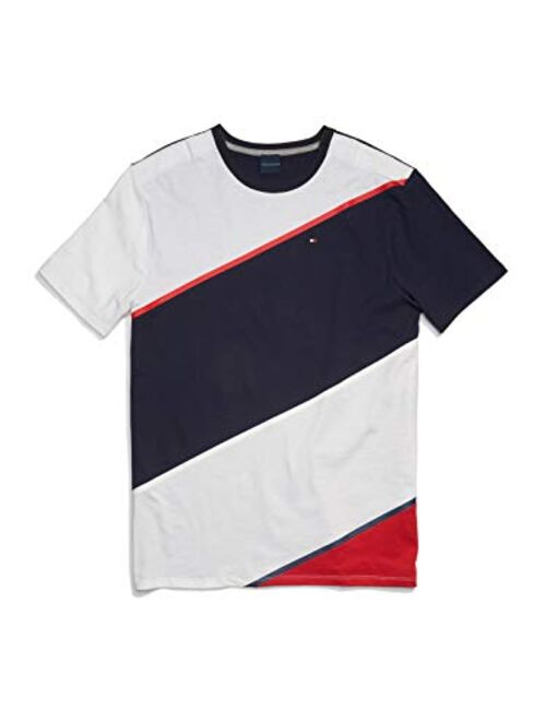 Tommy Hilfiger Men's Adaptive T Shirt with Magnetic-Buttons at Shoulders