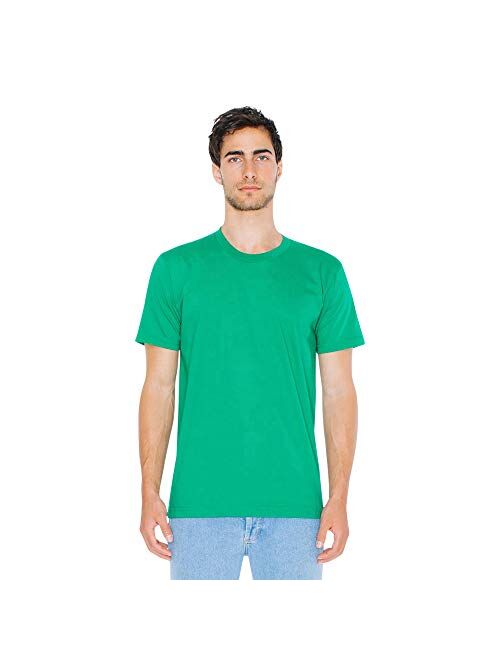 American Apparel unisex-adult Fine Jersey Crewneck Short Sleeve T-Shirt, 2-Pack