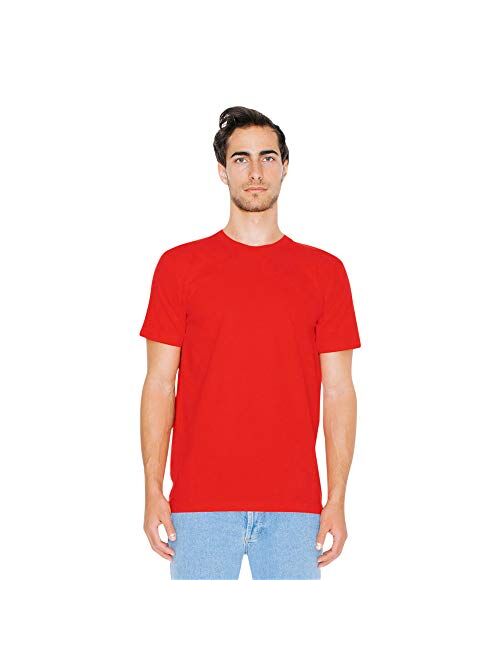 American Apparel unisex-adult Fine Jersey Crewneck Short Sleeve T-Shirt, 2-Pack