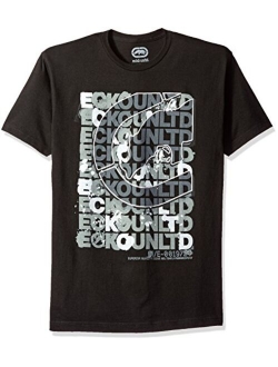 Ecko UNLTD Men's SCRAMBLED SCRABBLE LOGO Short Sleeve Tee