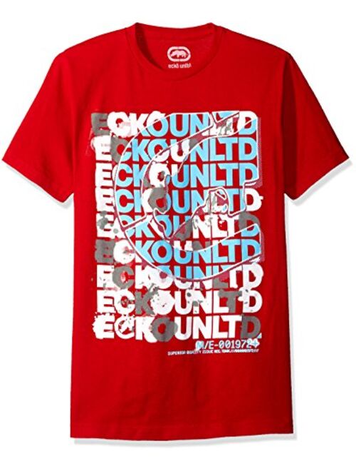 Ecko UNLTD Men's SCRAMBLED SCRABBLE LOGO Short Sleeve Tee