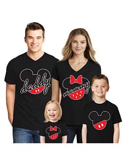 Natural Underwear Minnie and Mickey Mouse Family Trip Men Women Kids T-Shirts