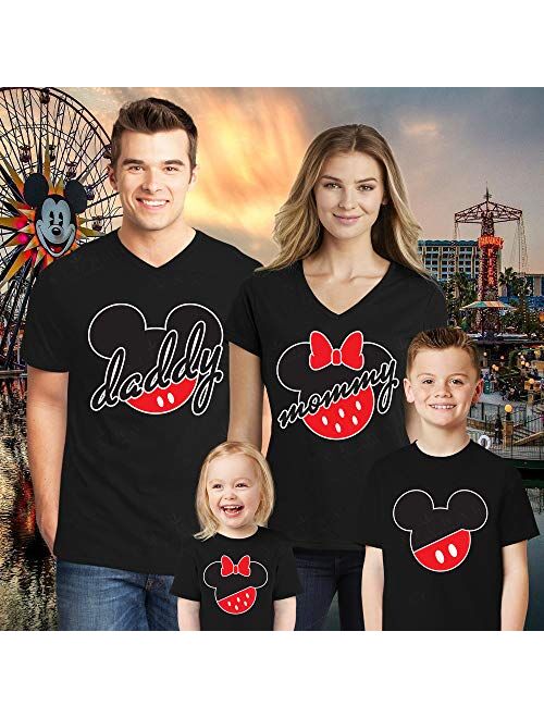 Natural Underwear Minnie and Mickey Mouse Family Trip Men Women Kids T-Shirts