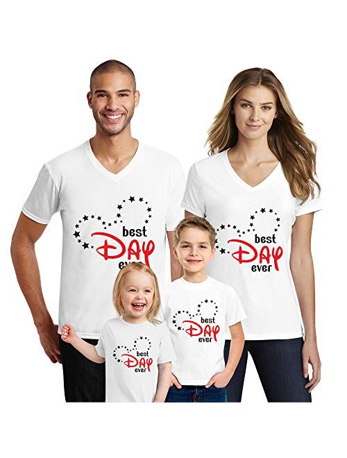 Natural Underwear Minnie and Mickey Mouse Family Trip Men Women Kids T-Shirts