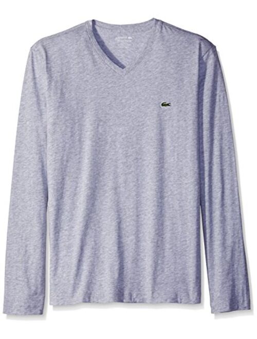 Lacoste Men's Long Sleeve Jersey Pima V-Neck T-Shirt